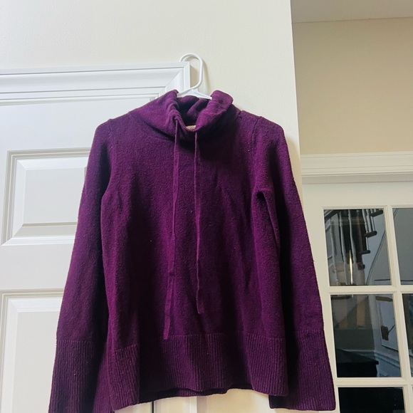 LOFT Sweaters - LOFT Rich Plum Turtleneck Sweater